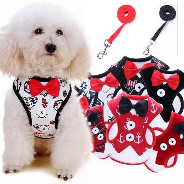 

50pcs fashion butterfly collar knot evening dress chest backpack type with pet cat traction rope dog chain