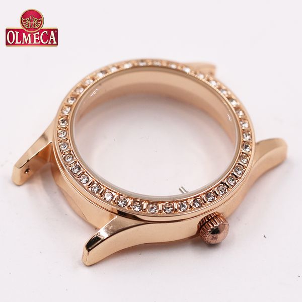 

case smart watch case stainless steel watch case 316l steel 304 steel alloy custom wholesale, Slivery;brown