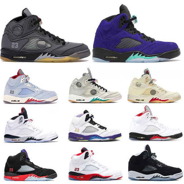 

2020 jumpman 5 alternate grape se oregon fire red 5 5s alternate bel mens basketball shoes trainers designer sneakers