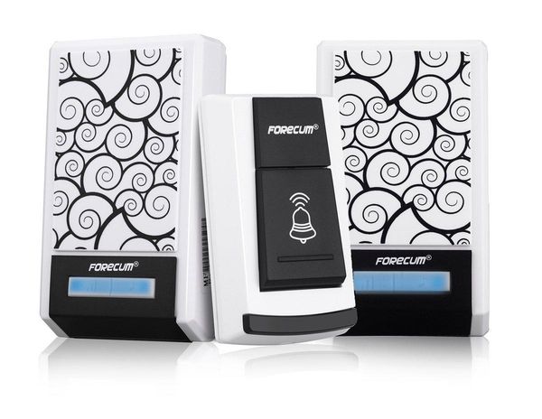 

forecum 5f cordless remote wireless smart digital doorbell wireless smart door bell with 2 receiver 36 polyphony sounds