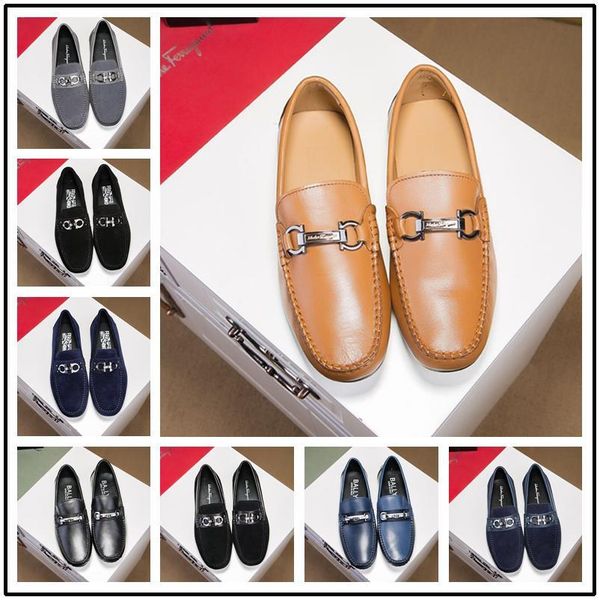 

2019 luxury handmade mens genuine leather shoes black brown silp on italian formal mens wedding dress shoes flats