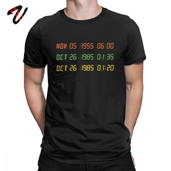 

time circuits t-shirts men back to the future fiction movie tshirt birthday gift cotton t shirt plus size sweatshirts