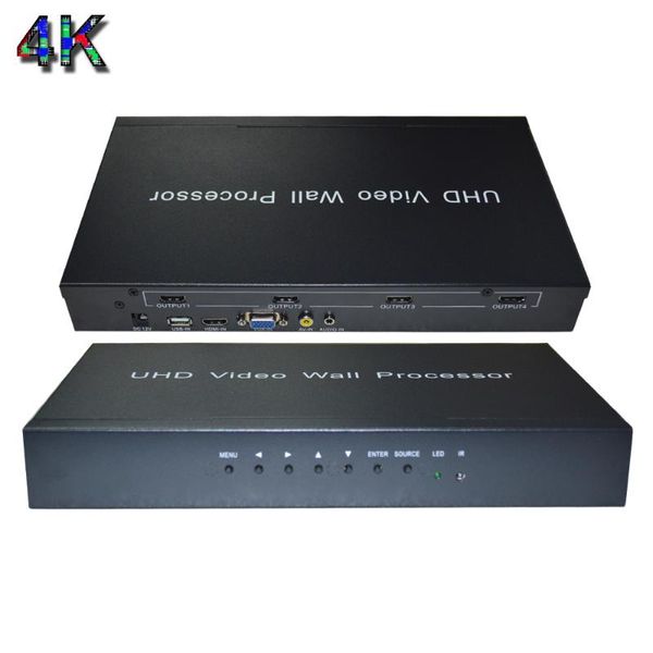 

4k@60 hz video wall controller 2x2 point to point display