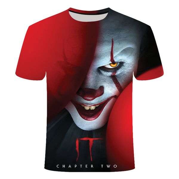 

horror film het penny wise clown joker jongens cool kleding ma 3d print shirts aesthetic kawaii humor men clothing