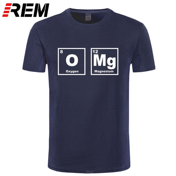 

rem omg element periodic table chemistry science funny t shirt tshirt men cotton short sleeve t-shirt tees