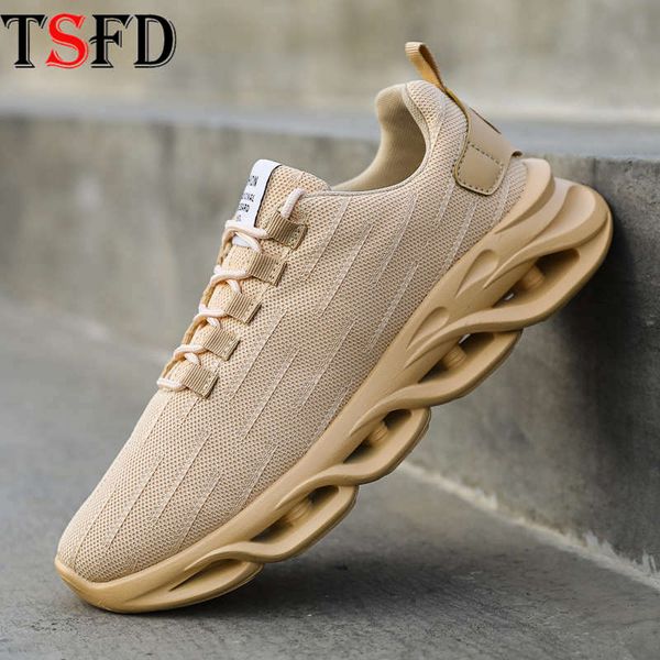 

blade summer men's sneakers platform sports shoes men lace up lightweight running shoes soft mesh breathable man sport shoe h2