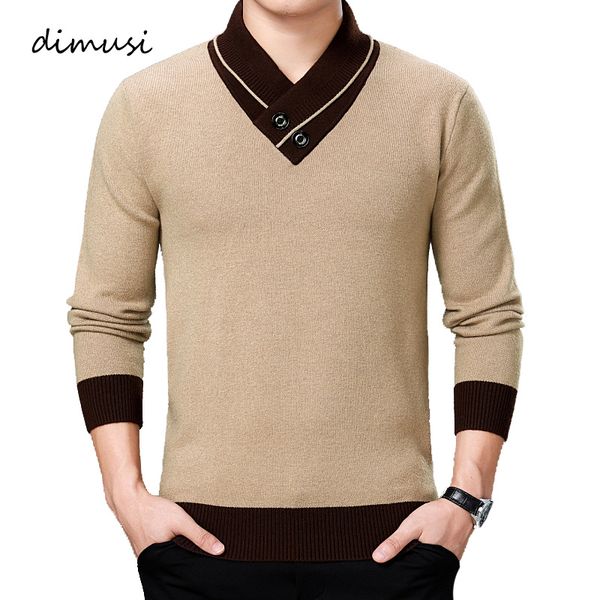 

dimusi autumn winter mens sweater casual turtleneck solid color sweater mens double-collar slim fit knitted pullovers clothing, White;black