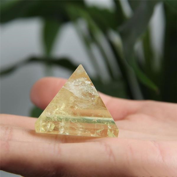

quartz citrine healing 28mm-32mm decoration yellow crystal reiki hjt nunatak pyramid wholesale natural 35g e2008 juohq
