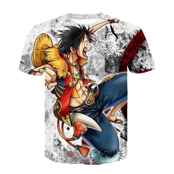 

japanese anime one piece cartoon luffy loose 3d print shirts comics harajuku comics men clothing