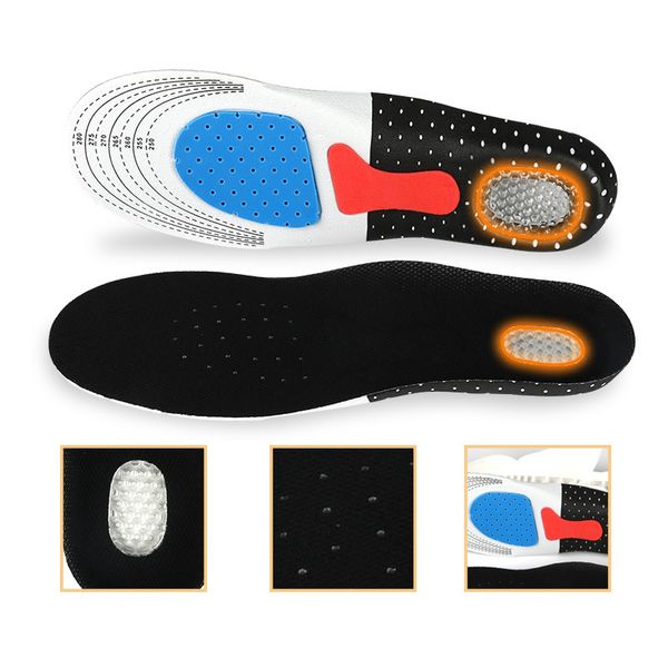 

multi-size 3d soft and comfortable non-slip sports insole thick absorbent sweat deodorant shock absorber basketball insole shoe-pad sjb002, White;pink