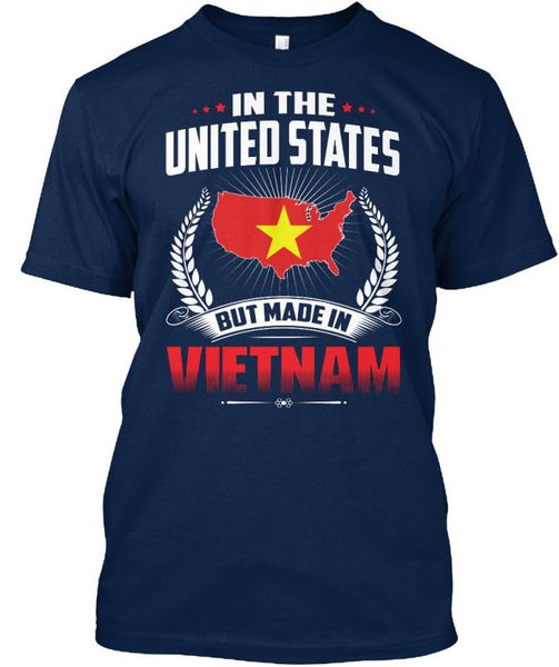 

2019 summer brand casual funny cotton short sleeve made in vietnam - the united states but streetwear tees