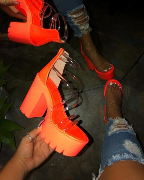 

thick heels platform super high heels women pumps shoes woman summer peep toe wedding party shoe for women sandals d30, Black