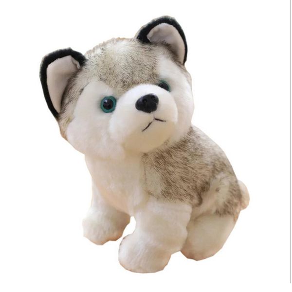 

1pcs realistic auto inner ornament seat cushion husky dog stuffed toys plush animals kids toys children soft kawaii wolf doll