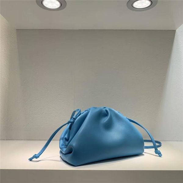 

Top Quality Designer Cloud Shape Handbag Crossbody Bags Cowhide Small Size Sweet Simple High Fashion Pleated Designer Bag wholesale lot