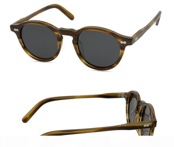 

fashion brand men women sunglasses retro round sunglasses men european miltzen style sunglasses for women sun glasses with glasses case, White;black