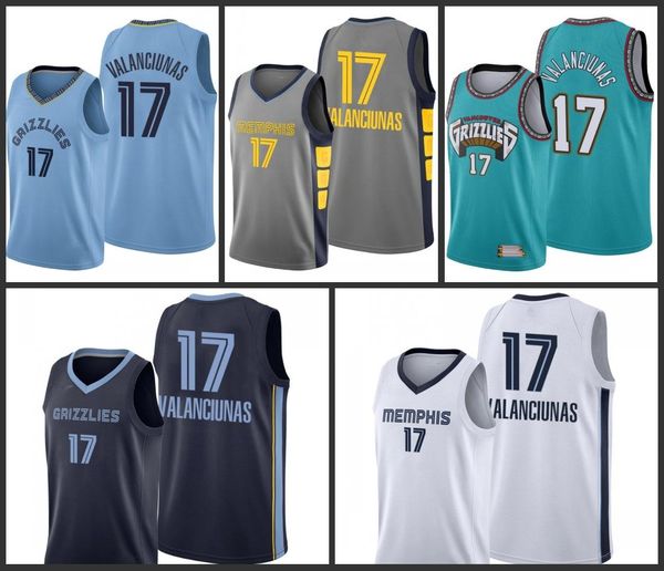 

memphis grizzlies jonas valanciunas men city basketball jersey, Black