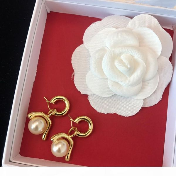 

гальванические золота толщиной жемчужные кулон модельер серьги роскошь дизайнер ювелирных женщин серьги, Golden