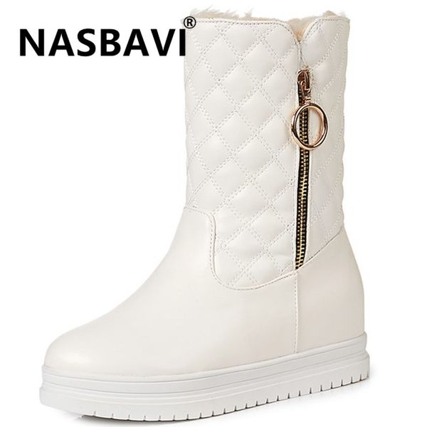 

водонепроницаемых сапоги зимних женских туфель снег boots женщина теплый дама снег bootie hight растущего rubber плюшевых ботинки 2020 лодыж, Black