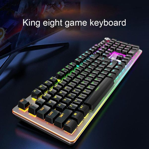 

keyboards mechanical keyboard usb g900 wired backlight blue shaft gaming for computers lap durable