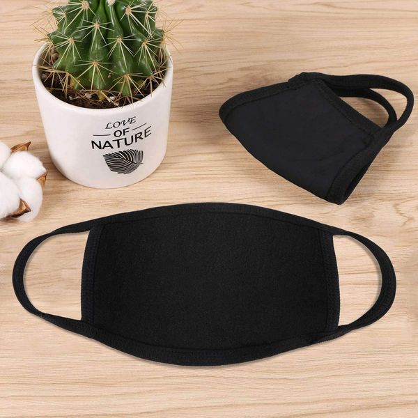 

designer face mask anti-dust cotton mouth face mask black protective masks facemask man woman wearing black fashion black