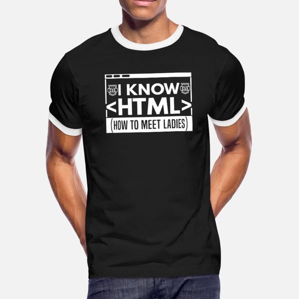 

html code programming coder funny saying t shirt men sunlight 100% cotton o-neck formal sunlight building spring autumn outfit shirt