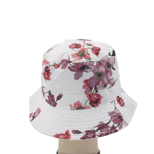

2020 fashion brand casual sun hat beach party print flower pot cap cotton novelty foldable sun hat, Blue;gray