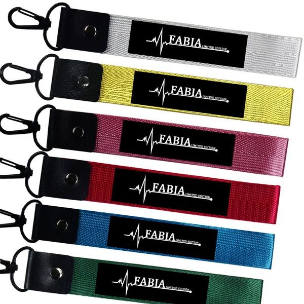 

car keychain keyring key strap key fob keycord phone lanyards for skoda fabia vrs 2 1 3 1 2 3 1999 2007 2008 accessories, Silver