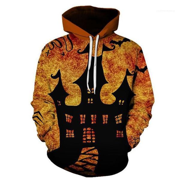 

designer hoodies halloween pullover 3d print homme clothing fashion style casual apparel halloween style mens autumn, Black