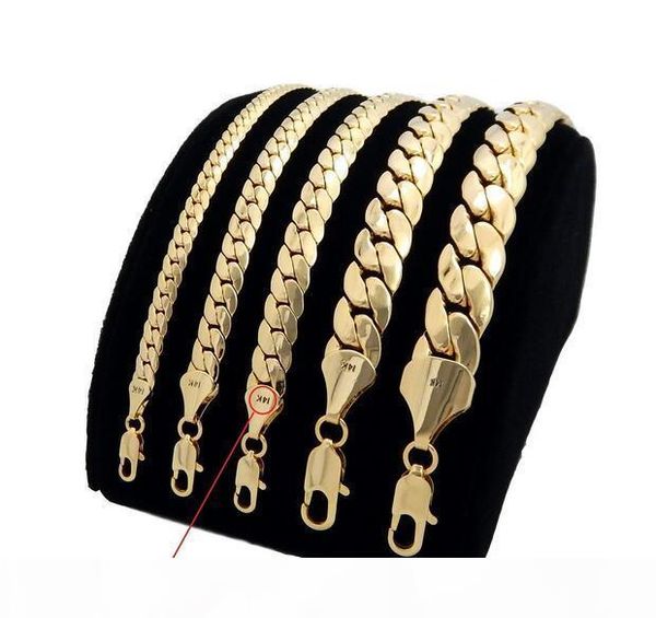 

charming mens miami cuban link chain necklace bracelet, Silver