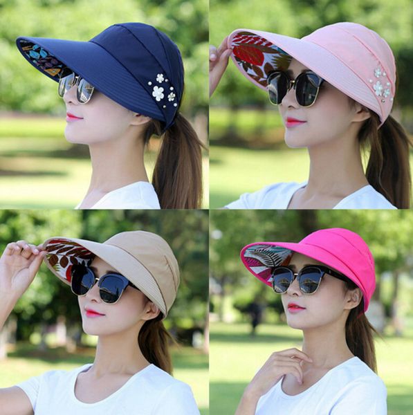 

Women Foldable UV Protection Hat Riding Floppy Cap Women Outdoor Beach Hat Wide Large Brim Hat RRA407