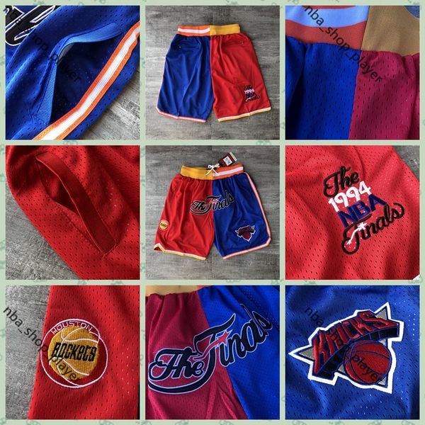 

мужские just дон карманный баскетбол шорты прошитой ракеты никс 1994 финалы издание карманного шорты подкладка mesh спорта карманный sweatpa, Black;red