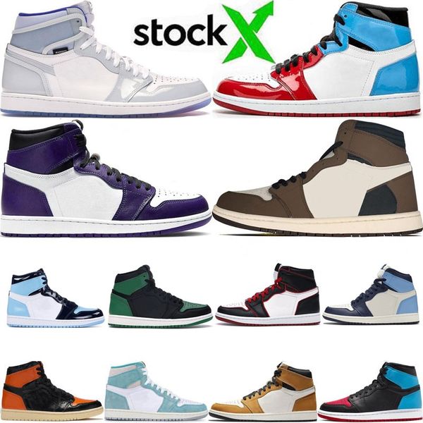 

1 zoom racer royal obsidian fearless travis scotts mens basketball shoes unc 1s turbo green chicago sneaker nakeskin jordan retro 25