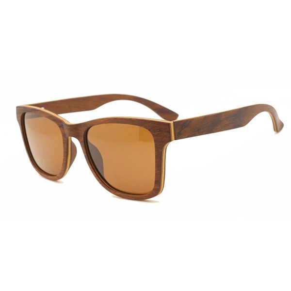 

sunglasses 2021 est glasses style rose wood for male & female with beautiful shape retro mirror polarized lens, White;black