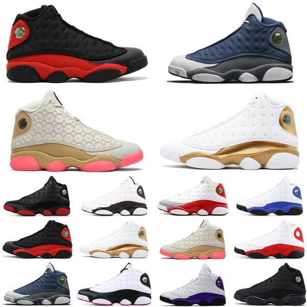 

wholesale flint 13 13s men women basketball shoes lucky green hyper royal court purple bred mens womens trainers sports sneakers