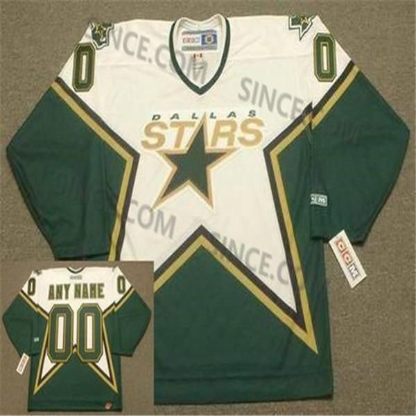 

men women youth dallas stars 1999 ccm vintage away 9 mike modano 16 brett hull 20 ed belfour 26 jere lehtinen goalie cut hockey jersey, Black;red