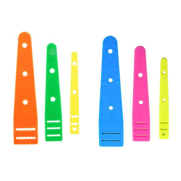 

6pack colorful plastic sewing threaders wear elastic band string diy crafts, Black