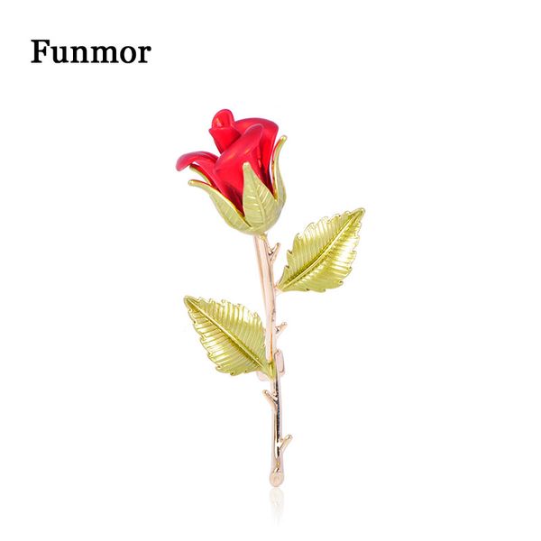 

романтический эмаль pins женщины партия обручальное девушки funmor брошь роза медный завод concert ювелирное платье рубашка украшения подарк, Gray