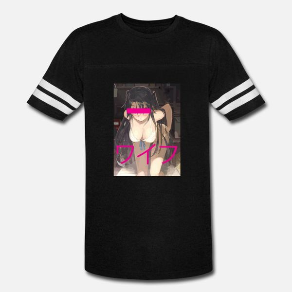 

hentai waifu ahegao anime retro otaku fashion hent t shirt men printed cotton o neck normal fit casual summer style normal shirt