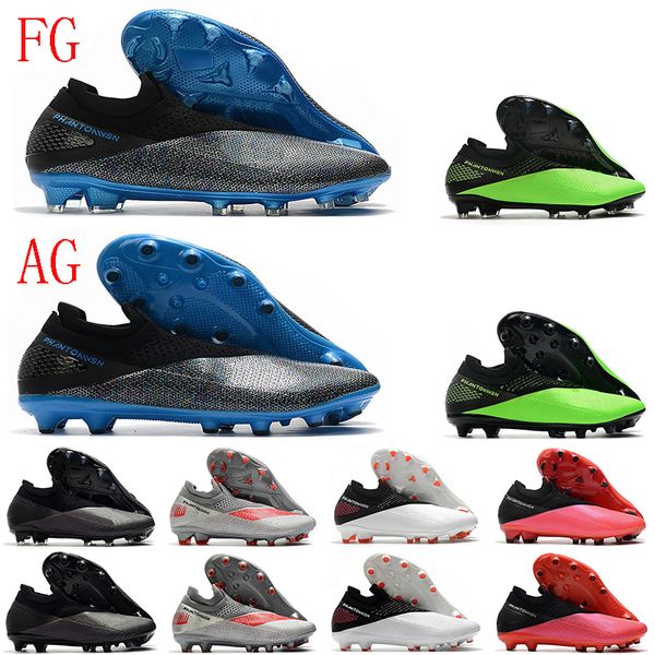 

chuteiras mens high ankle football boots phantom vsn 2 elite df fg ag pro soccer shoes hypervenom vison ii outdoor soccer cleats, White;red