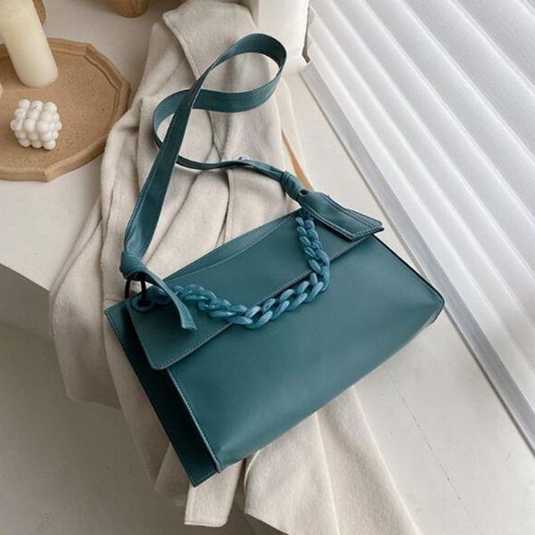 

european fashion large chain tote bag 2020 new quality pu leather women's designer handbag high capacity shoulder messenger bags