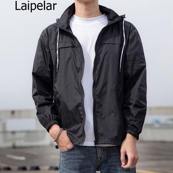 

men's jackets summer thin jacket men hooded quick-drying mens windbreaker sunscreen coat male light fabrics outdoor travel for, Black;brown