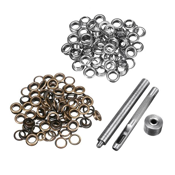 

6mm copper garment accessories with punch tool eyelets set clothes tools leather