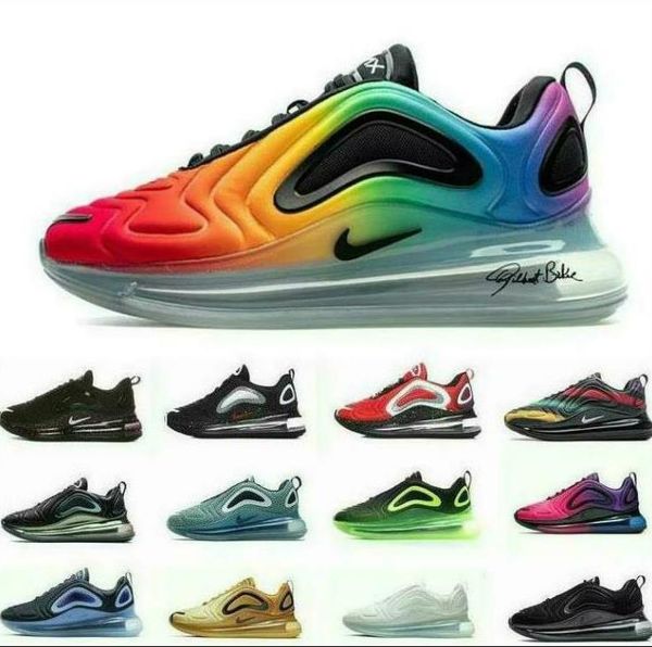 

720 mens womens runing shoes speckle pride spirit teal sea forest psychic 72c triple black white airrunners fashion max sports sneakers