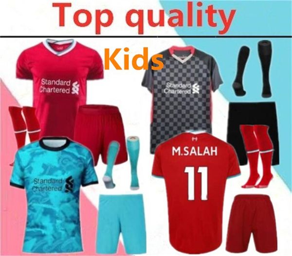 

2020 2021 kids soccer jersey full kits 20/21 football shirt kits with socks, Black;yellow