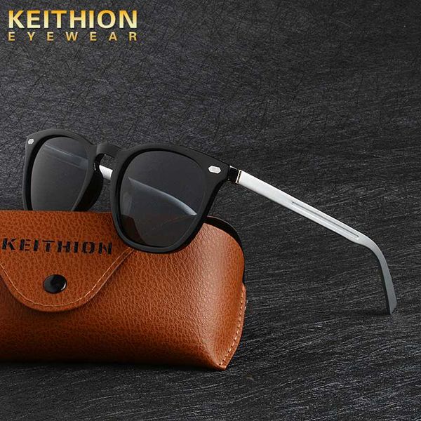 

keithion polarized men sunglasses brand designer retro square sun glasses accessories driving goggles uv400, White;black