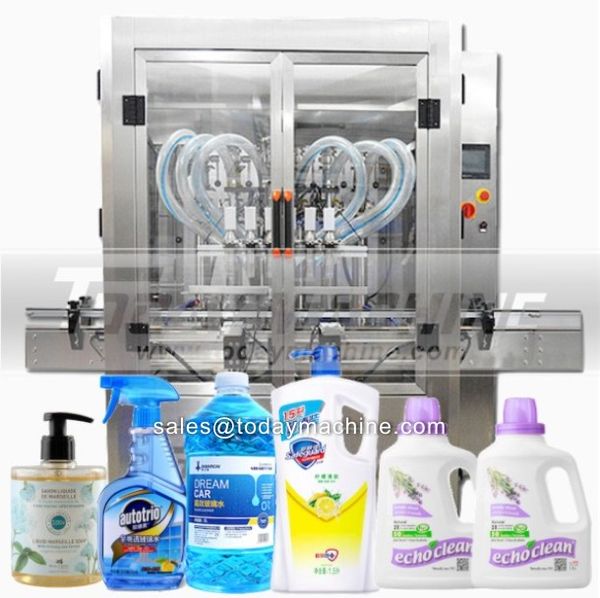 

automatic servo motor oil shampoo filling machine liquid detergent soap filling capping labeling machine line