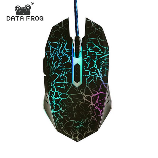 

mice data frog wired gaming mouse led light optical backlight for game lapnotebook pc deskcomputer windows mac