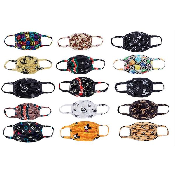 

us stock luxury designer face mask letter print fashion luxury face masks reusable washable cycling outdoor designer mask dhl shipping