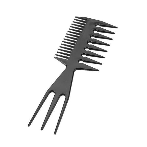 

hair hairdressing for sided teeth dying black fish bone 1pc shaped double pro salon comb tools comb pxmsb hairclippersstore, Silver