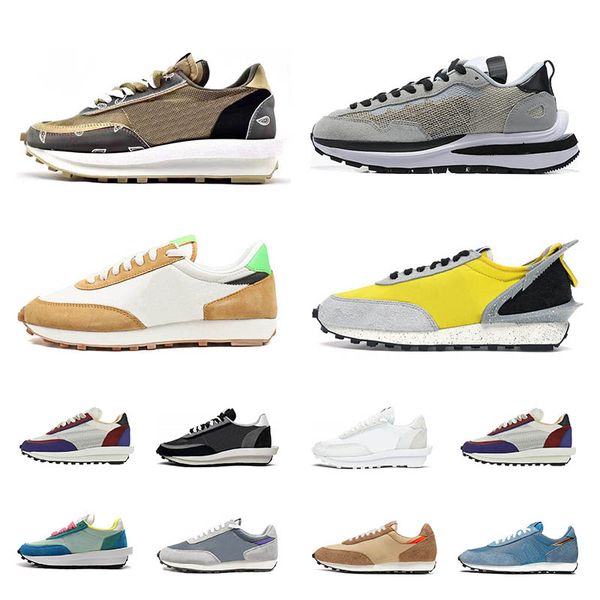 

ld waffle ldv men women running shoes triple black university red varsity blue wheat black grey white nylon pink metallic sports sneaker